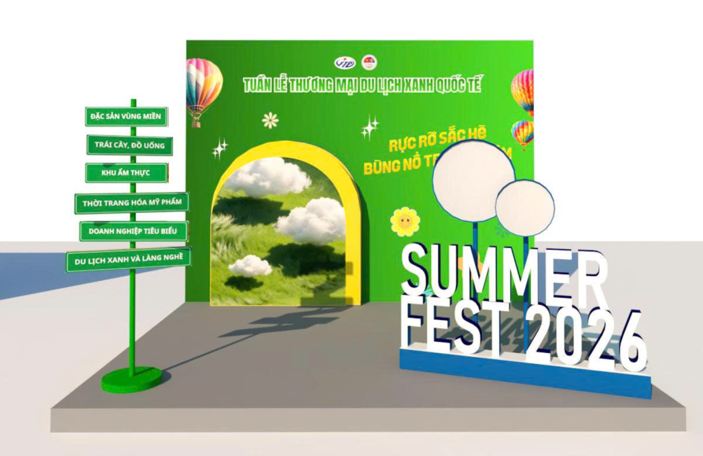 Booth Check-in 3D SUMMER FEST 2026 (Nguồn: Công ty cổ phần hội chợ và xúc tiến thương mại FTP)