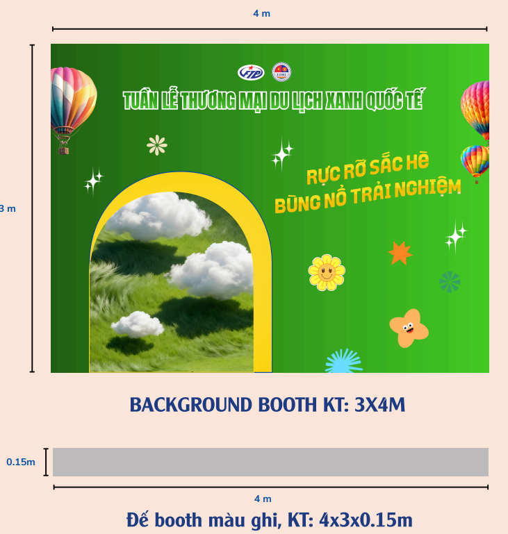 Background Both Check-in SUMMER FEST 2026 (Nguồn: Công ty cổ phần hội chợ và xúc tiến thương mại FTP)