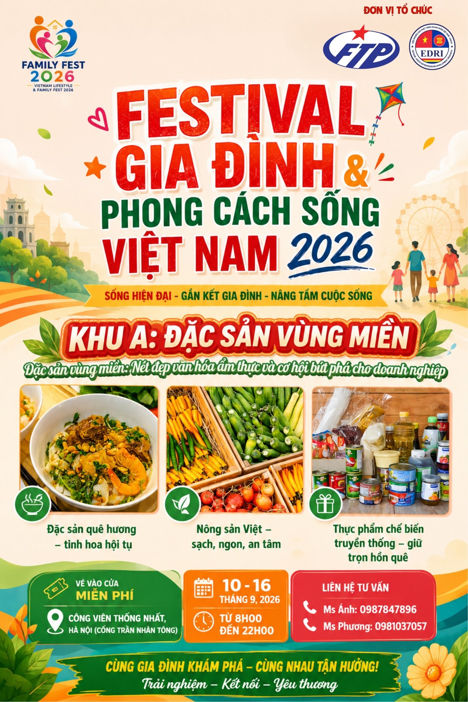 Gian hàng đặc sản vùng miền