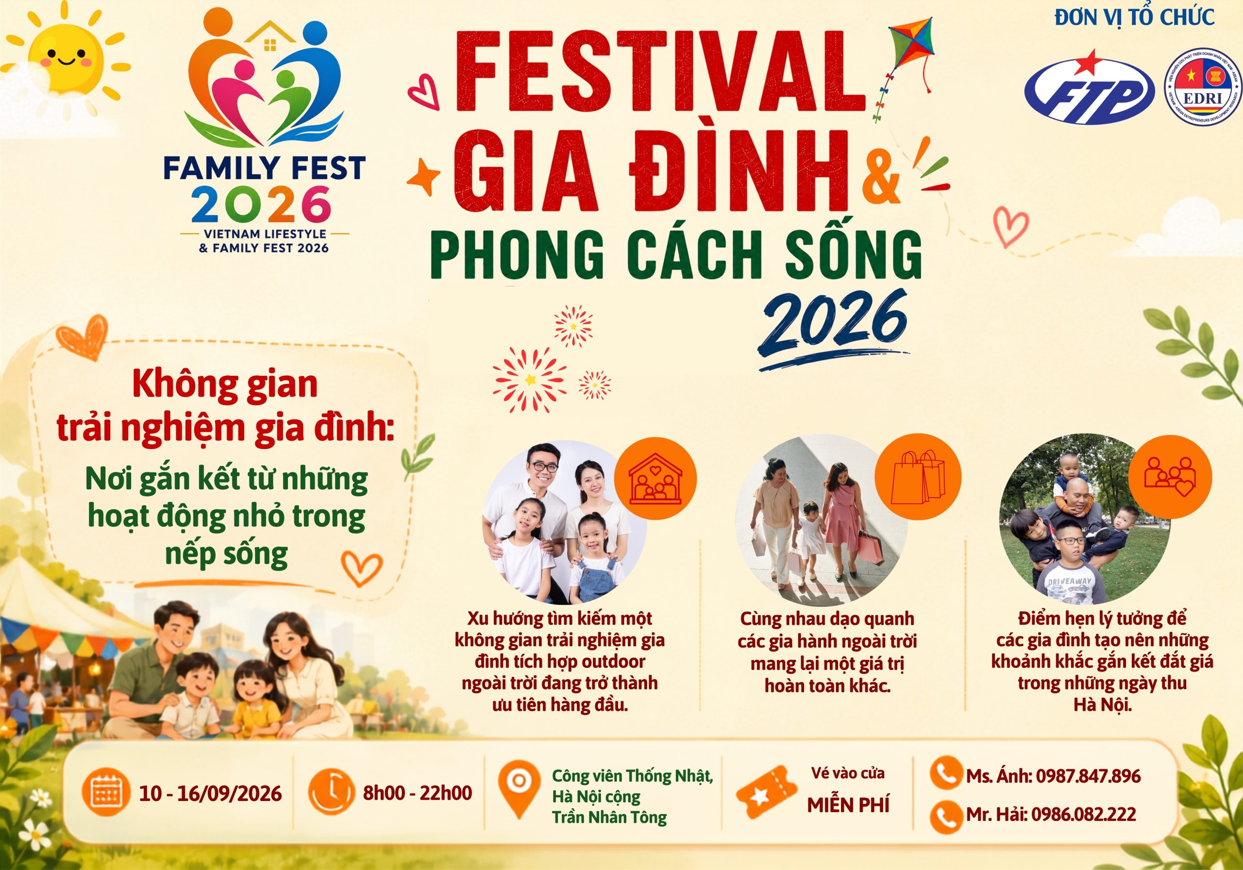 Không gian trải nghiệm gia đình