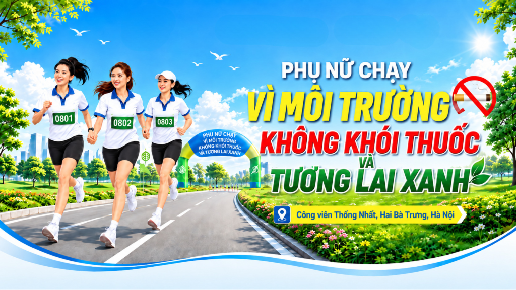 GIẢI PHỤ NỮ CHẠY VÌ MÔI TRƯỜNG KHÔNG KHÓI THUỐC