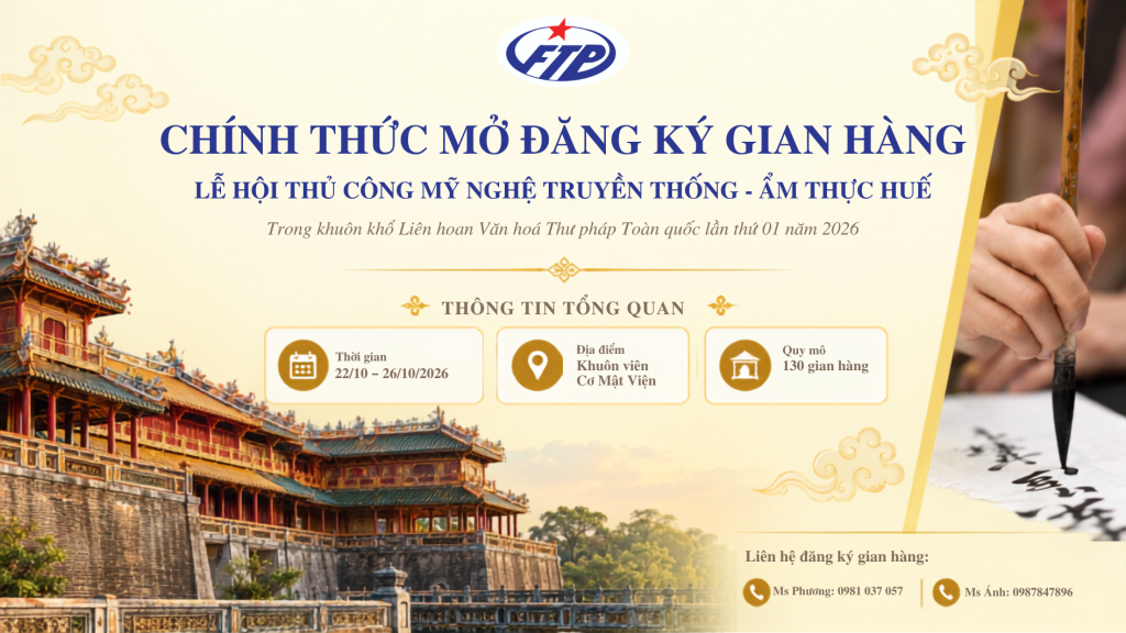 CHÍNH THỨC MỞ ĐĂNG KÝ GIAN HÀNG