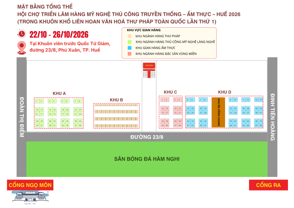 Triển lãm Hàng Mỹ nghệ Thủ công Truyền thống - Ẩm thực Huế 2026